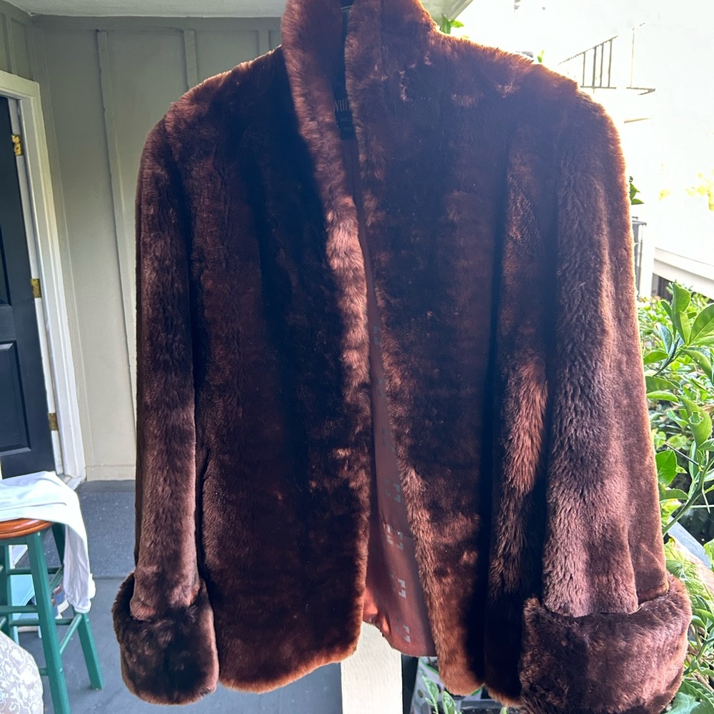 Vintage 1940s mink fur coat